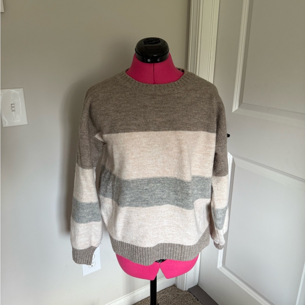Striped Sweater in Neutral Tones